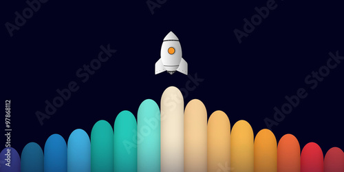 Rocket start up motivation for business