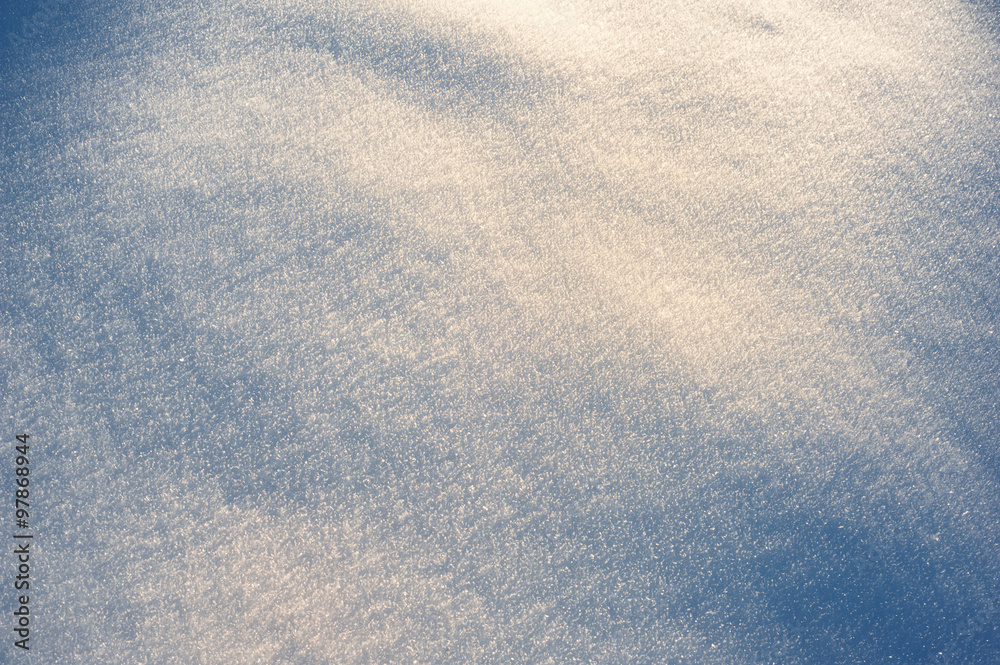 Toned snow background Toned snow background