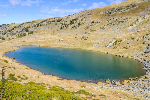 The Estanyo Lake in the Valley of Estanyo River, Andorra