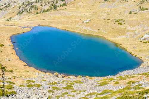 The Estanyo Lake in the Valley of Estanyo River, Andorra photo