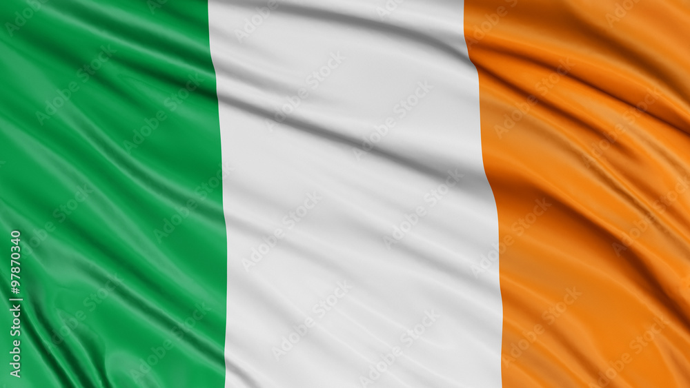 Obraz premium 3D Irish flag
