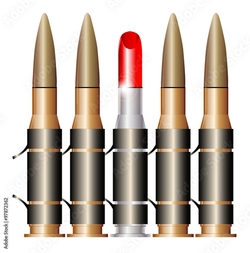 Bullet Belt With Lipstick