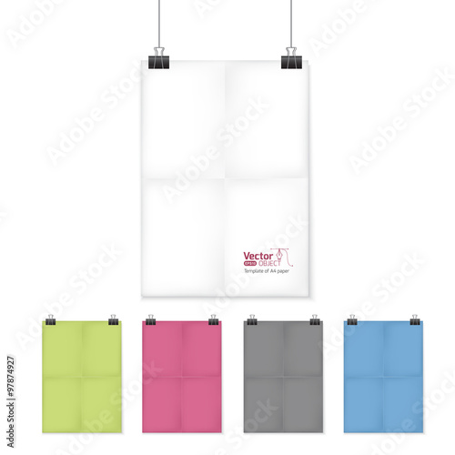 paper a4 template set
