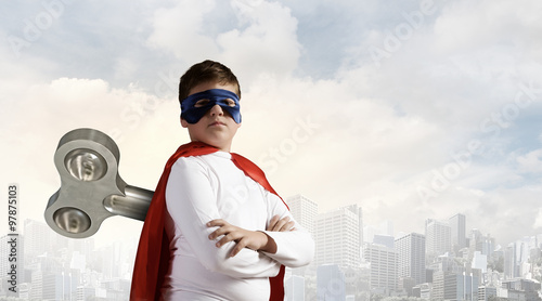 Bild auf Leinwand Hyperactive super child