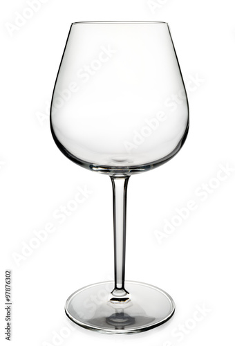 bicchiere di cristallo da vino vuoto