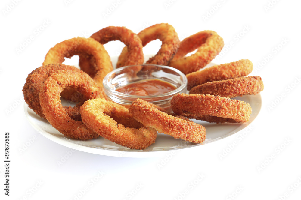 Deep fried onion rings