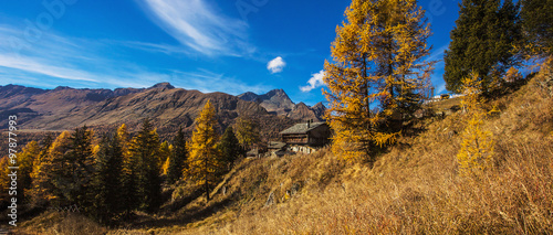 Beautiful autumn mountain landscape letterbox