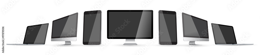 Fototapeta premium Modern digital tech device collection
