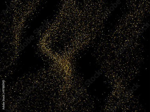 Vector gold glittering sparkle stardust background