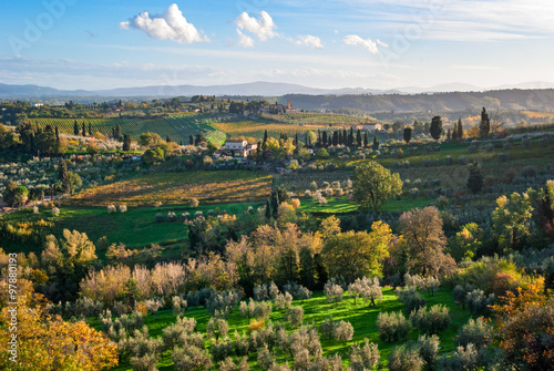 Tuscany landscape near San Gimignano