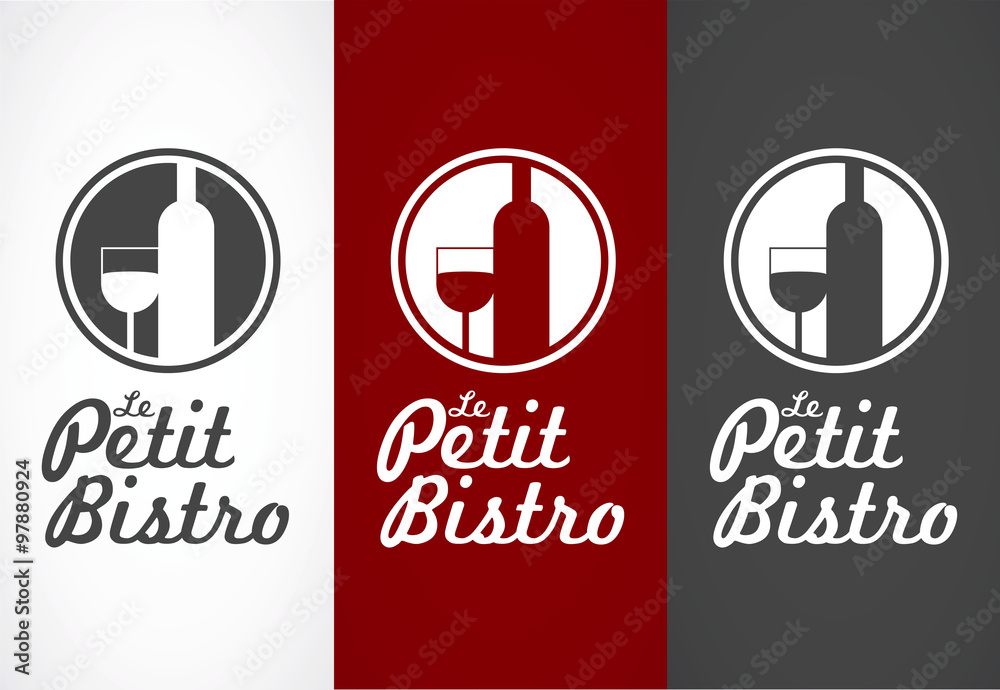 Naklejka premium Bistro logo