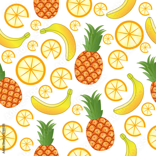multifruit seamless pattern
