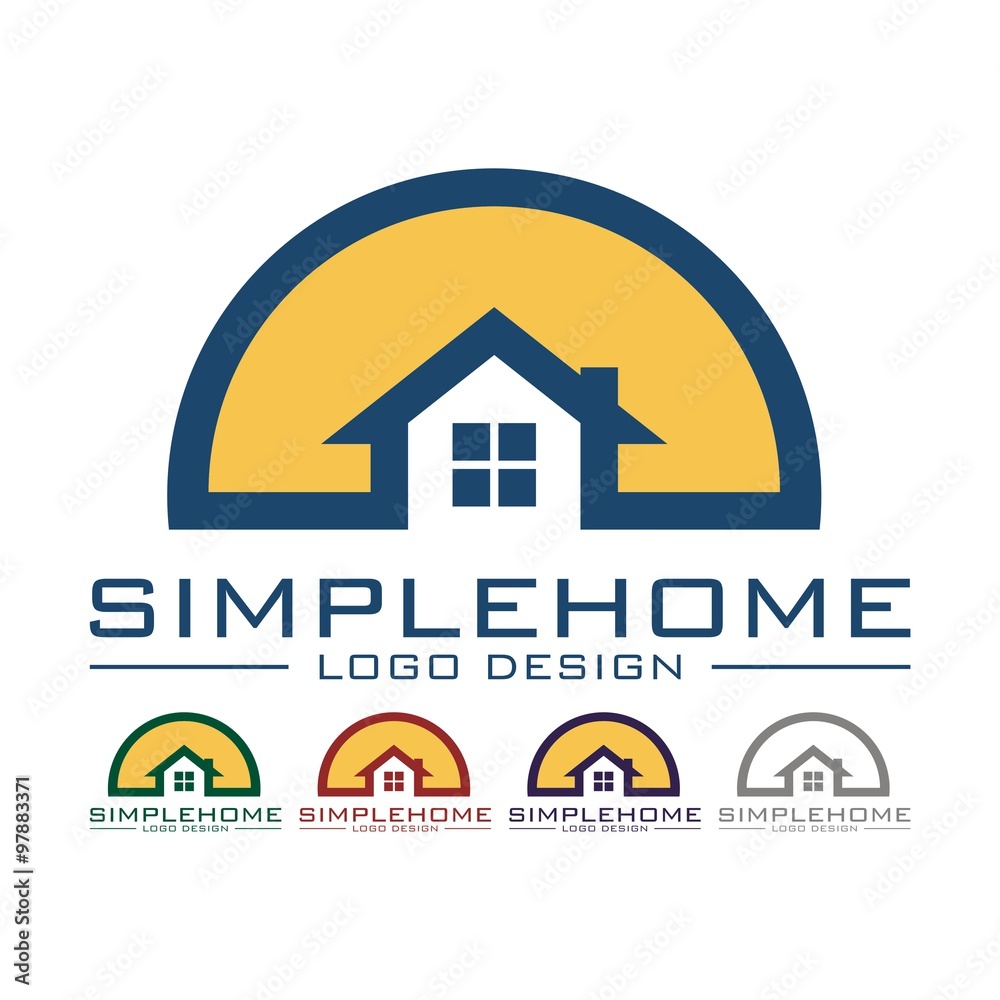 Simple Home Professional Logo Design, Vector Illustration Simple Home Professional Logo Design, Vector Illustration
