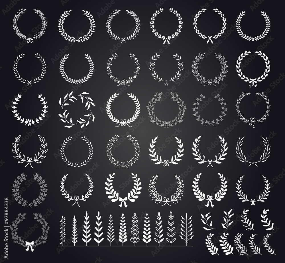Laurel Wreaths Vector 
