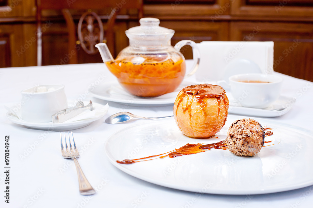 Biffin, Creme Brulee, Fired Ice Cream,