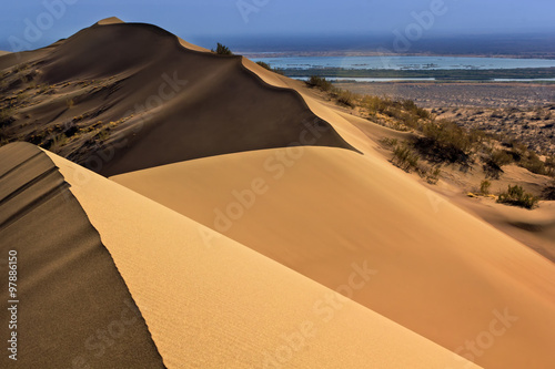 Desert of Kazahstan, sandy barkhan