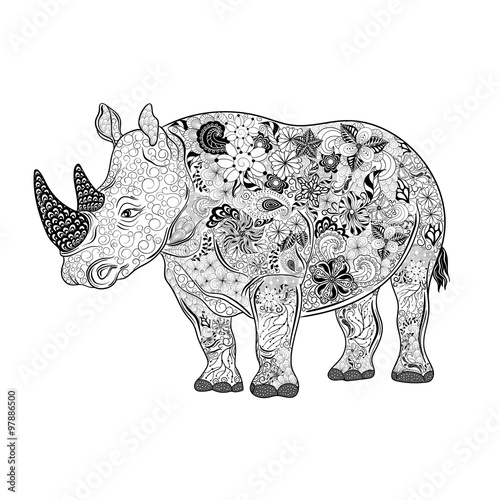 Rhinoceros  doodle