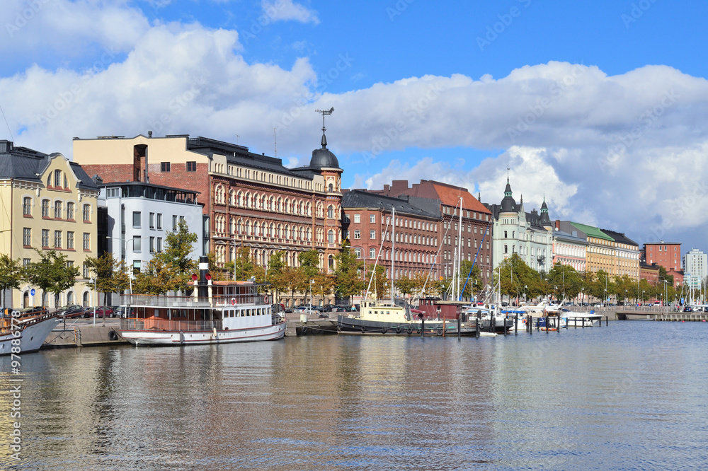 Naklejka premium Helsinki. North Quay