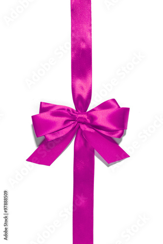 Purple  ribbon and bow