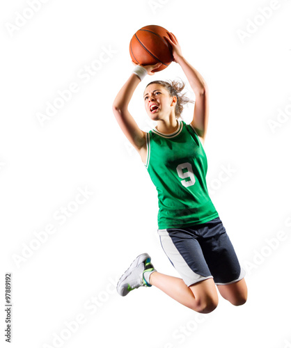 Young girl basketball player © Boris Riaposov