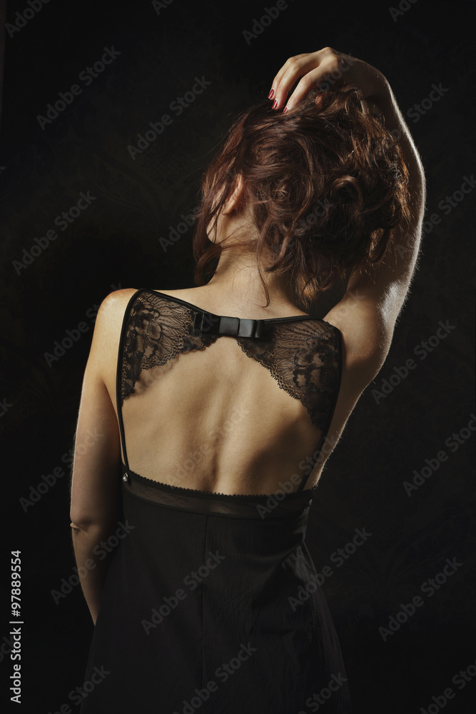 femme portant nuisette sexy Stock Photo | Adobe Stock