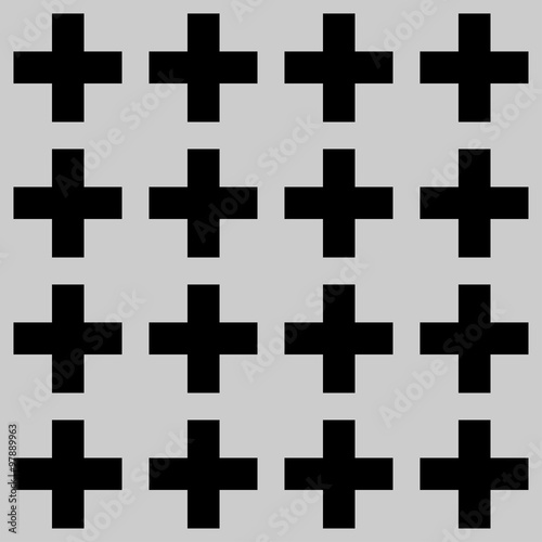 Seamless Cross Pattern, vector illustration