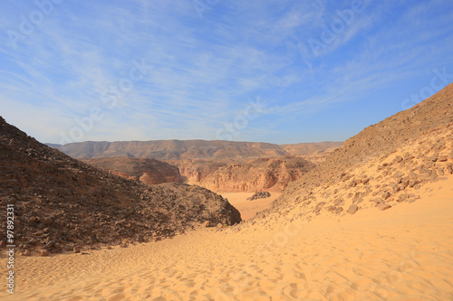 Desert and canyon