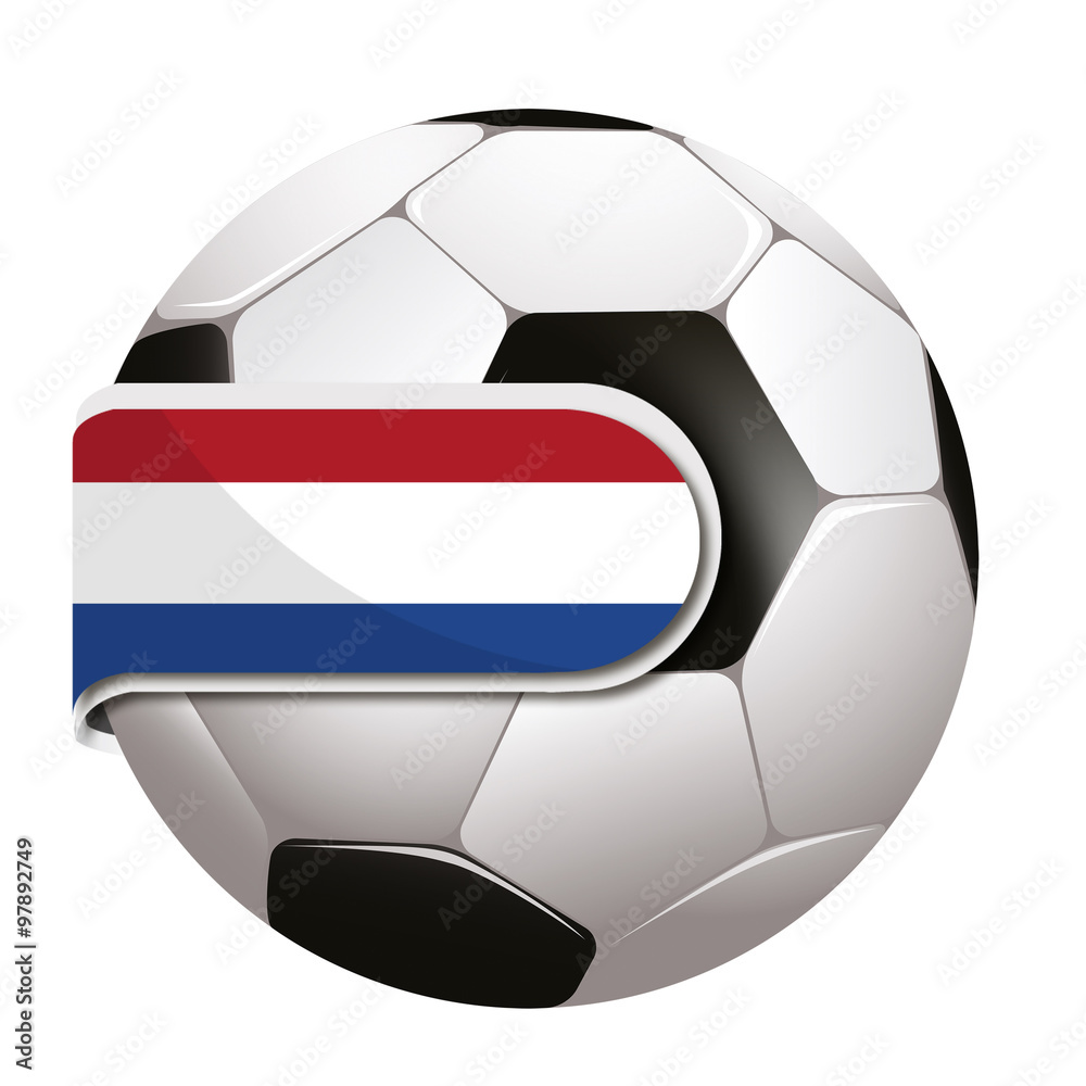 Obraz premium Ball with Dutch flag