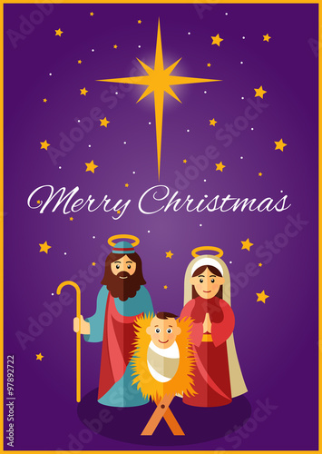 Baby Jesus with Mary and Joseph