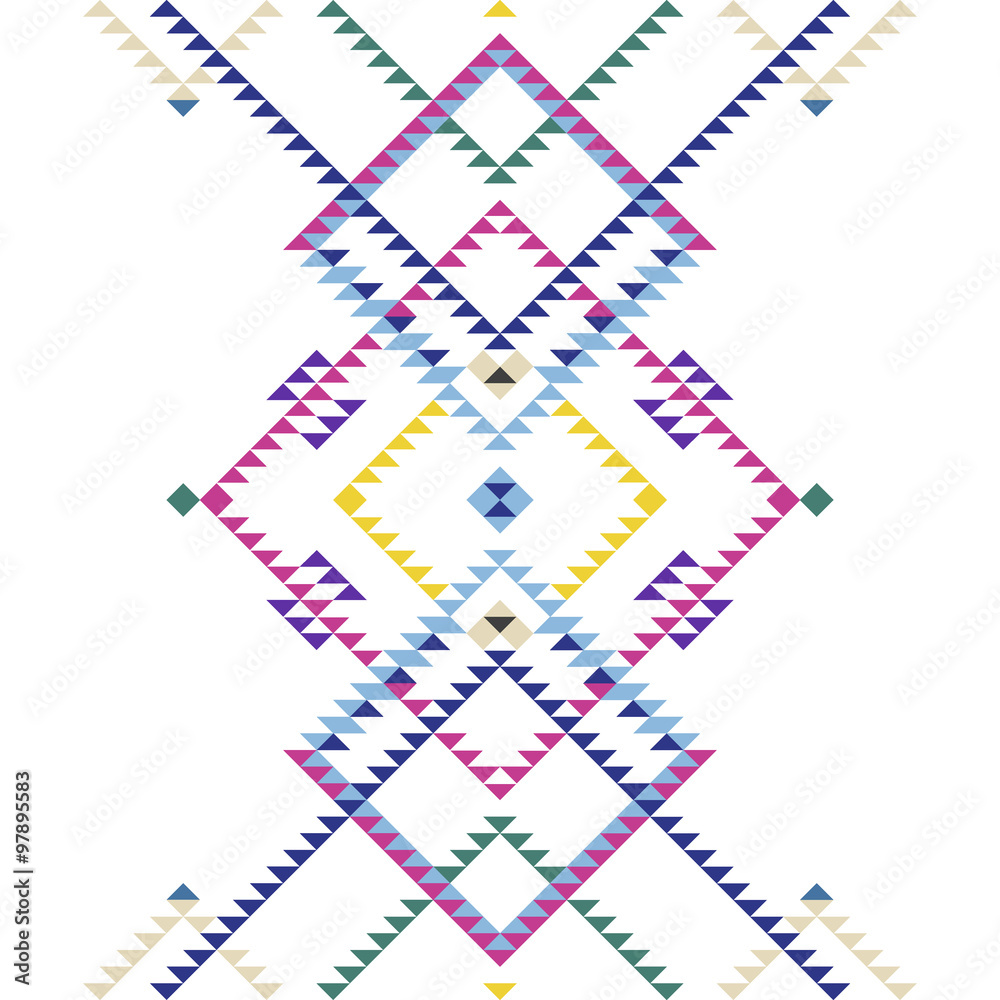 Obraz premium pattern folk simple background