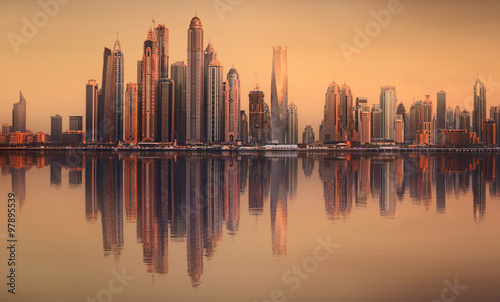 The beauty panorama of Dubai marina. UAE © boule1301