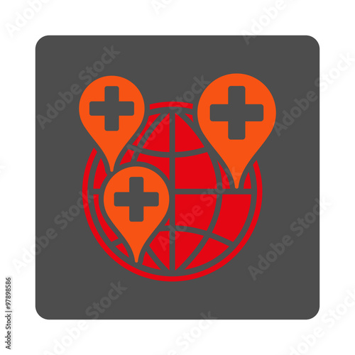 Global Clinic Company Rounded Square Button