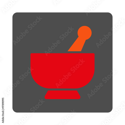 Mortar Rounded Square Button