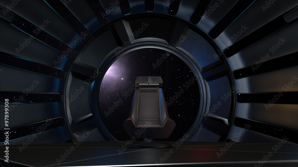 Fototapeta premium Space Throne, ready for comp of your characters.
