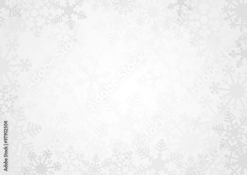 Snowflake Simple Vector Background White