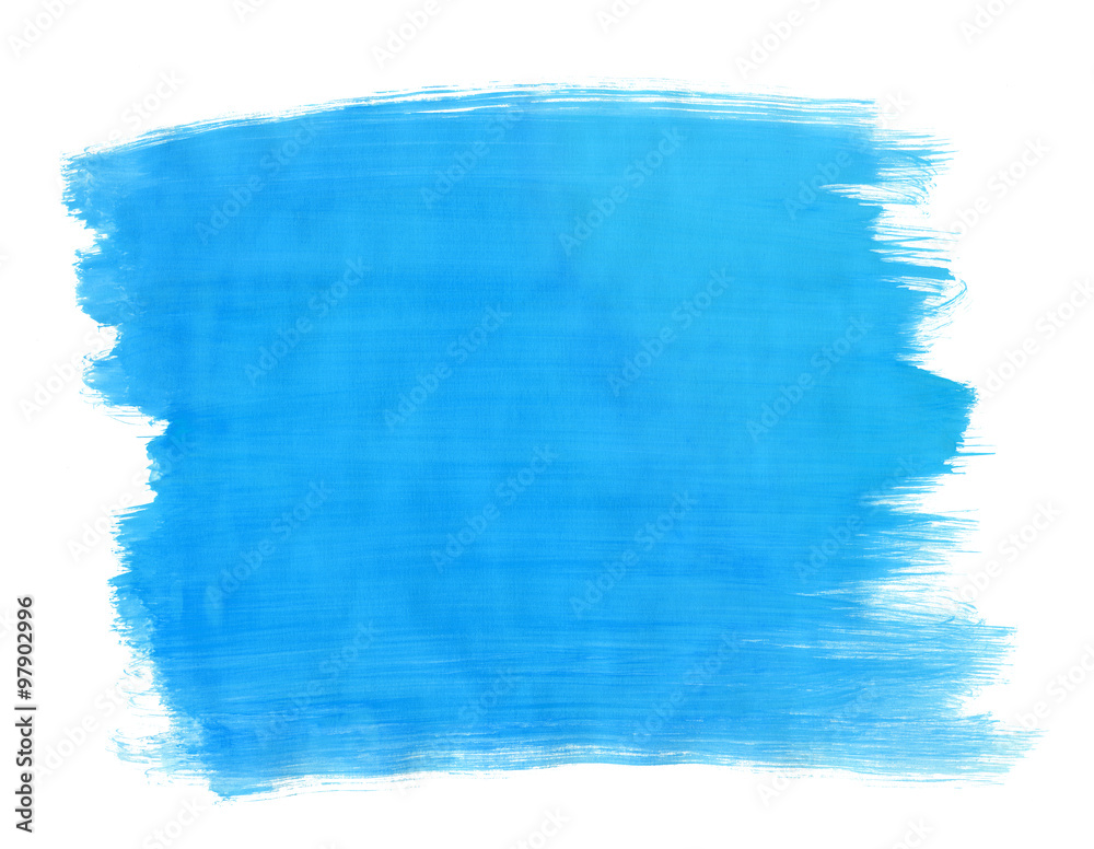 A fragment of the azure background painted with gouache A fragment of the azure background painted with gouache