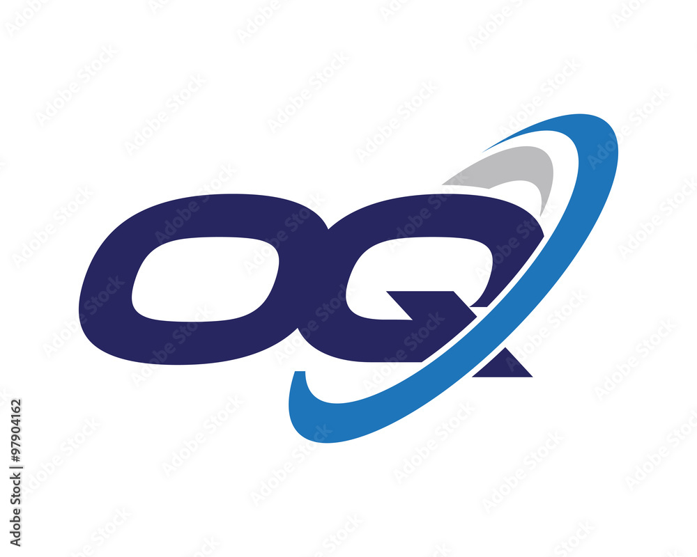OQ Letter Swoosh Quantum Logo OQ Letter Swoosh Quantum Logo