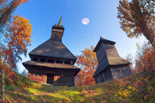 Unique wooden churches photo