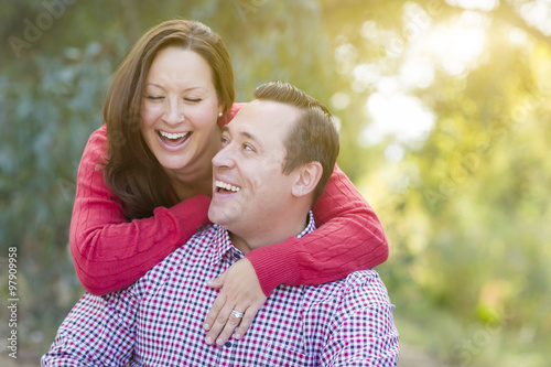Attractive Caucasian Couple...