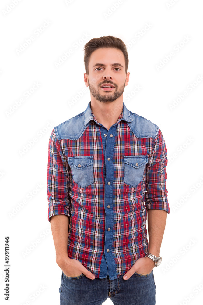 Studio shot of a young man Studio shot of a young man