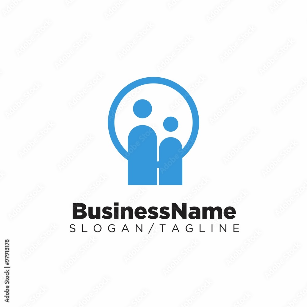 Swooshy People vector logo icon Swooshy People vector logo icon