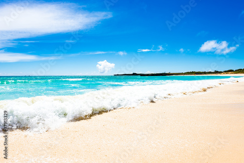 Sea  beach  seascape. Okinawa  Japan.