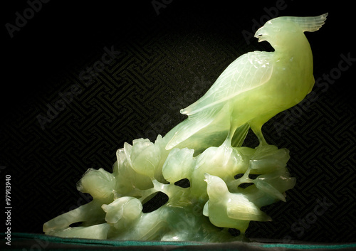 Jade sculpture of Heaven bird, Holy animal in China