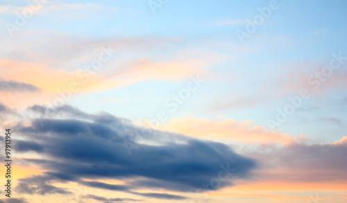 Beautiful evening sky © Devyatkin