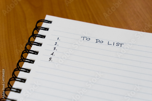 Writing to do list