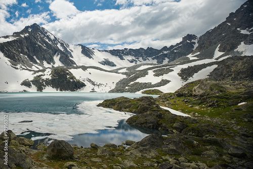 Beautiful summer landscape  Altai mountains Russia.