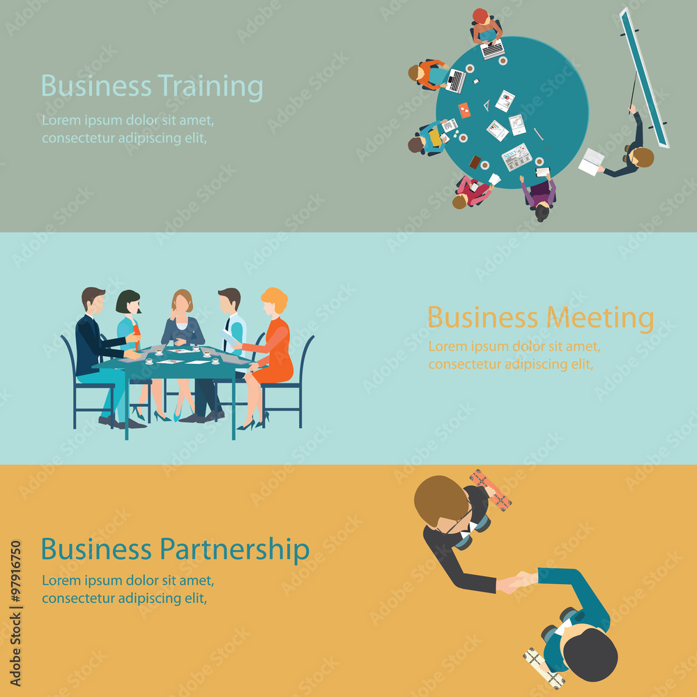 Infographic of Business meeting design. Infographic of Business meeting design.