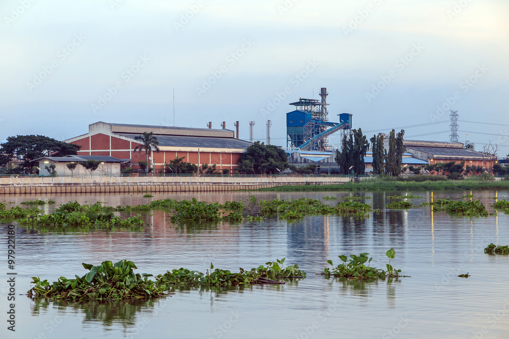 Factory near the river