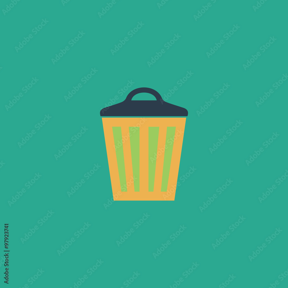 Trash can icon, vector eps10 illustration Trash can icon, vector eps10 illustration