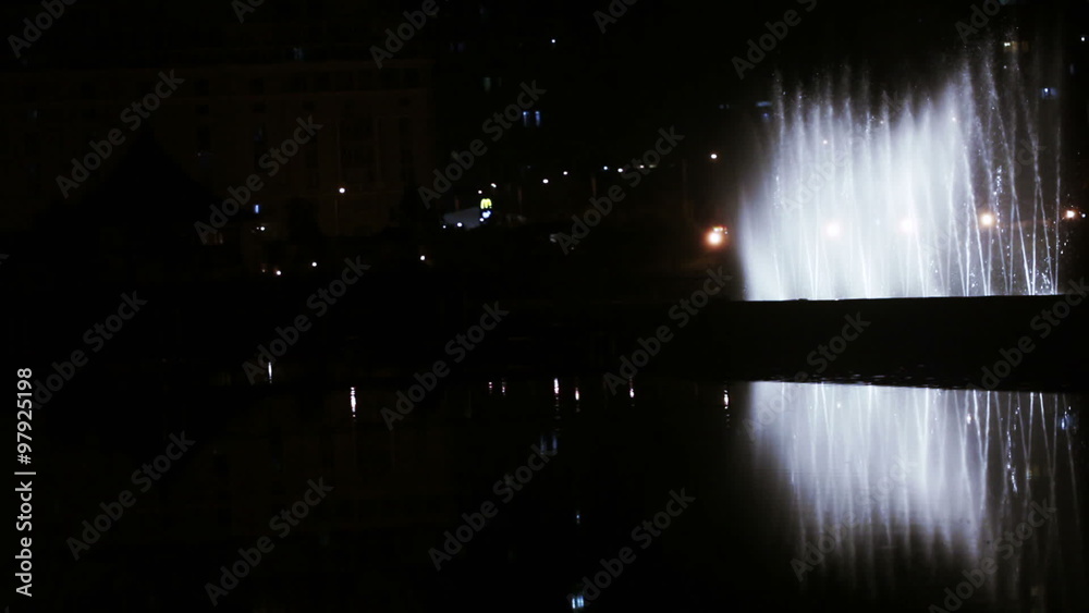 Dancing fountain at night Dancing fountain at night